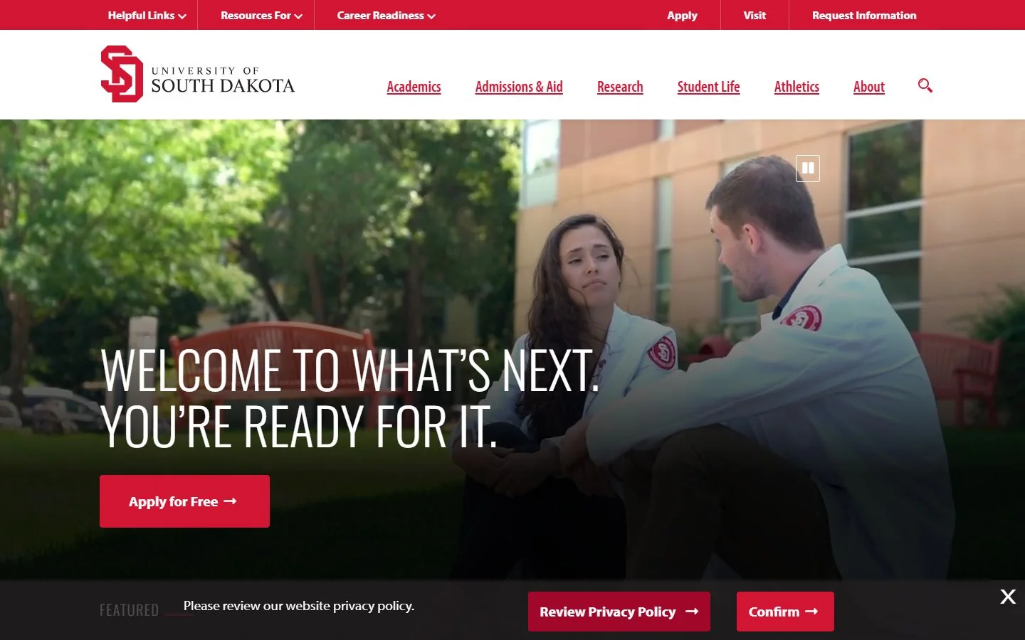 University of South Dakota · Official website