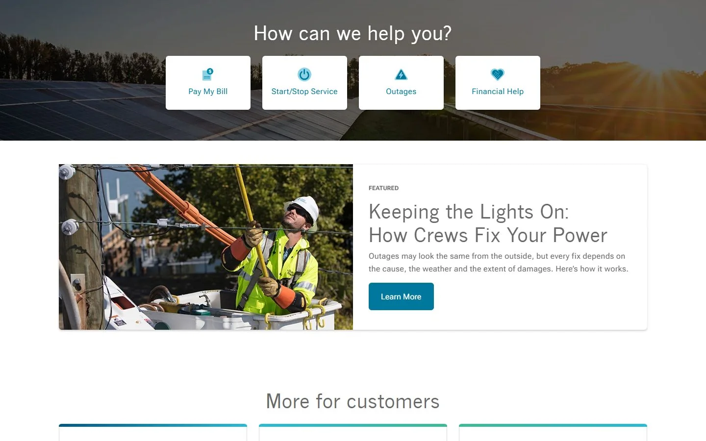 Duke Energy · Website screenshot
