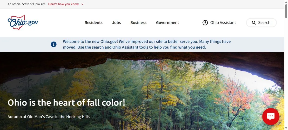 Ohio · Website screenshot