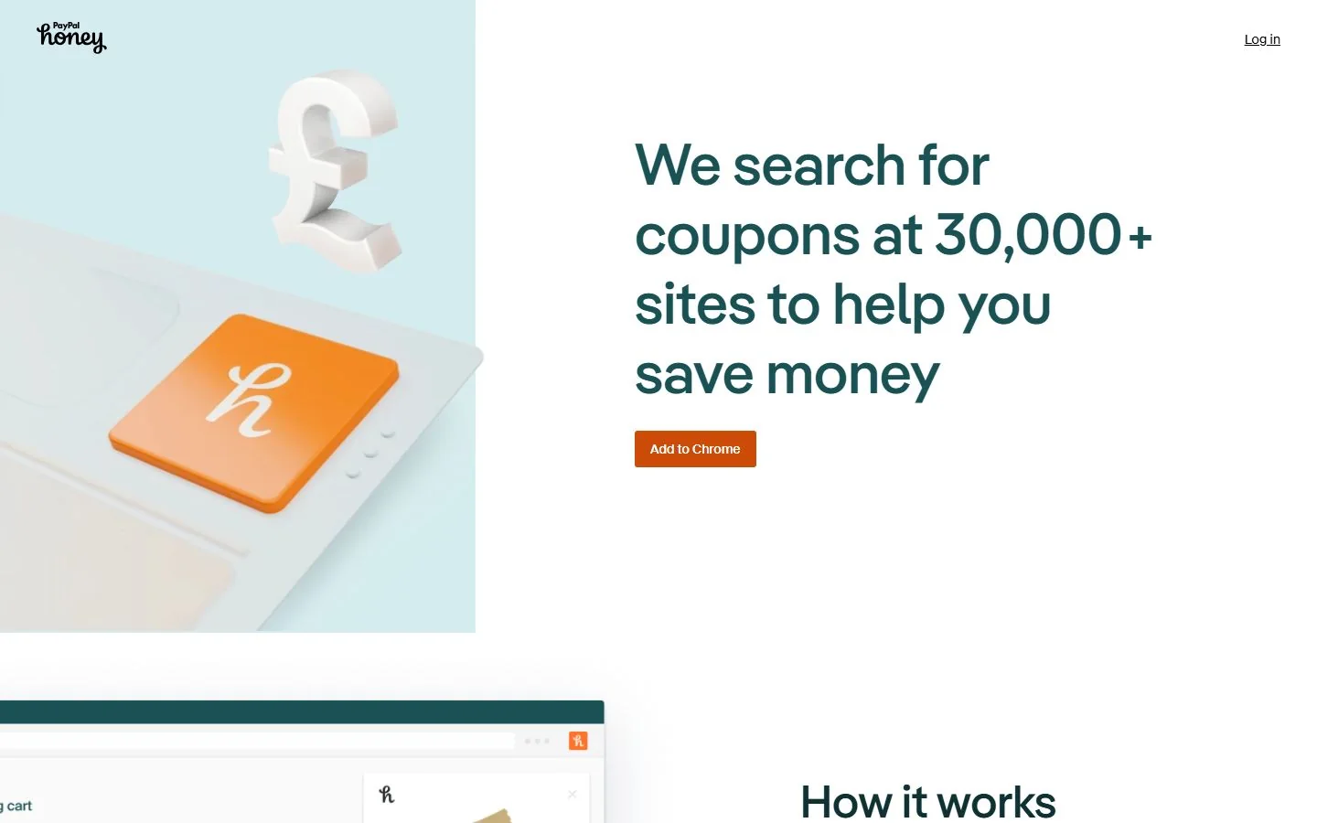 PayPal Honey · Website screenshot
