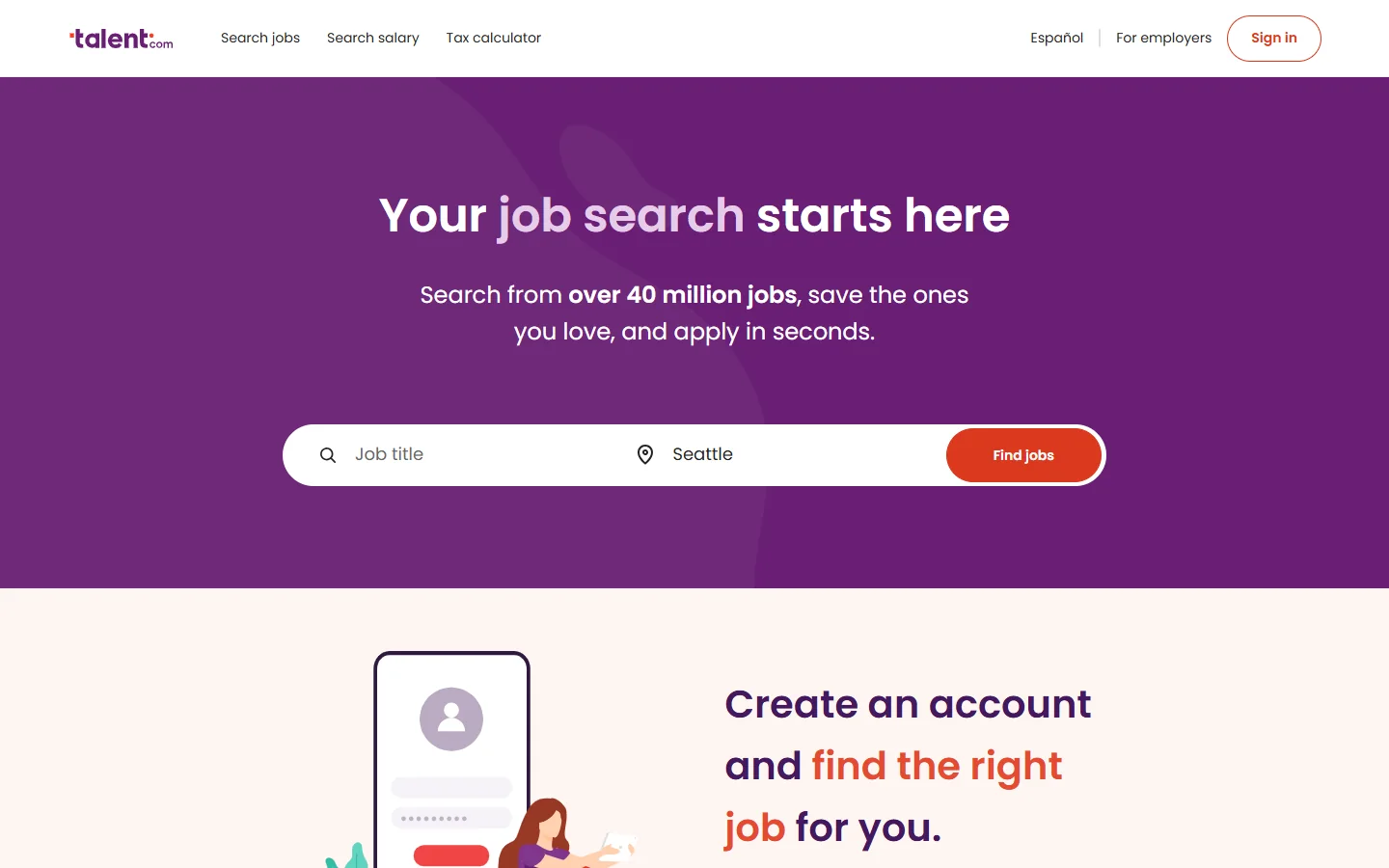 Talent.com US · Website screenshot