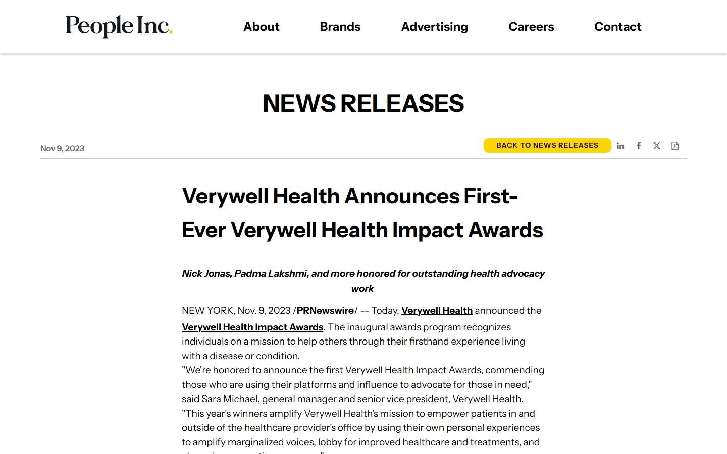 Verywell Health · Website screenshot