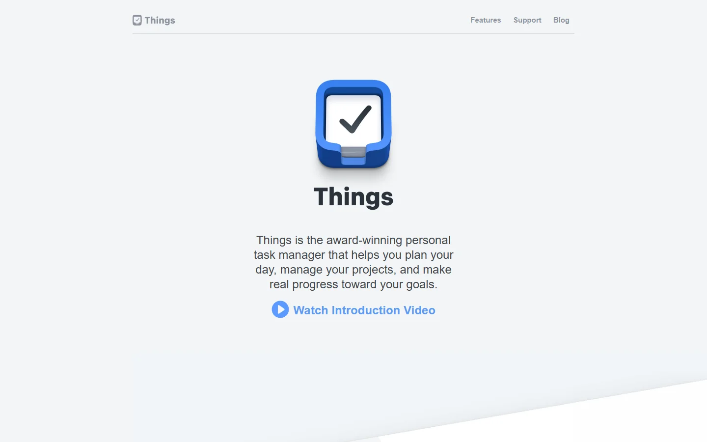 Things · Website screenshot