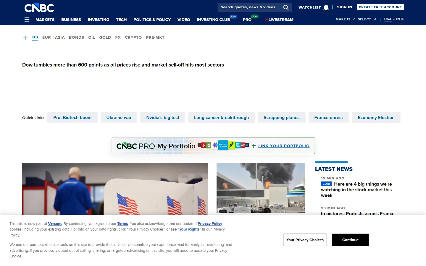 CNBC · Website screenshot