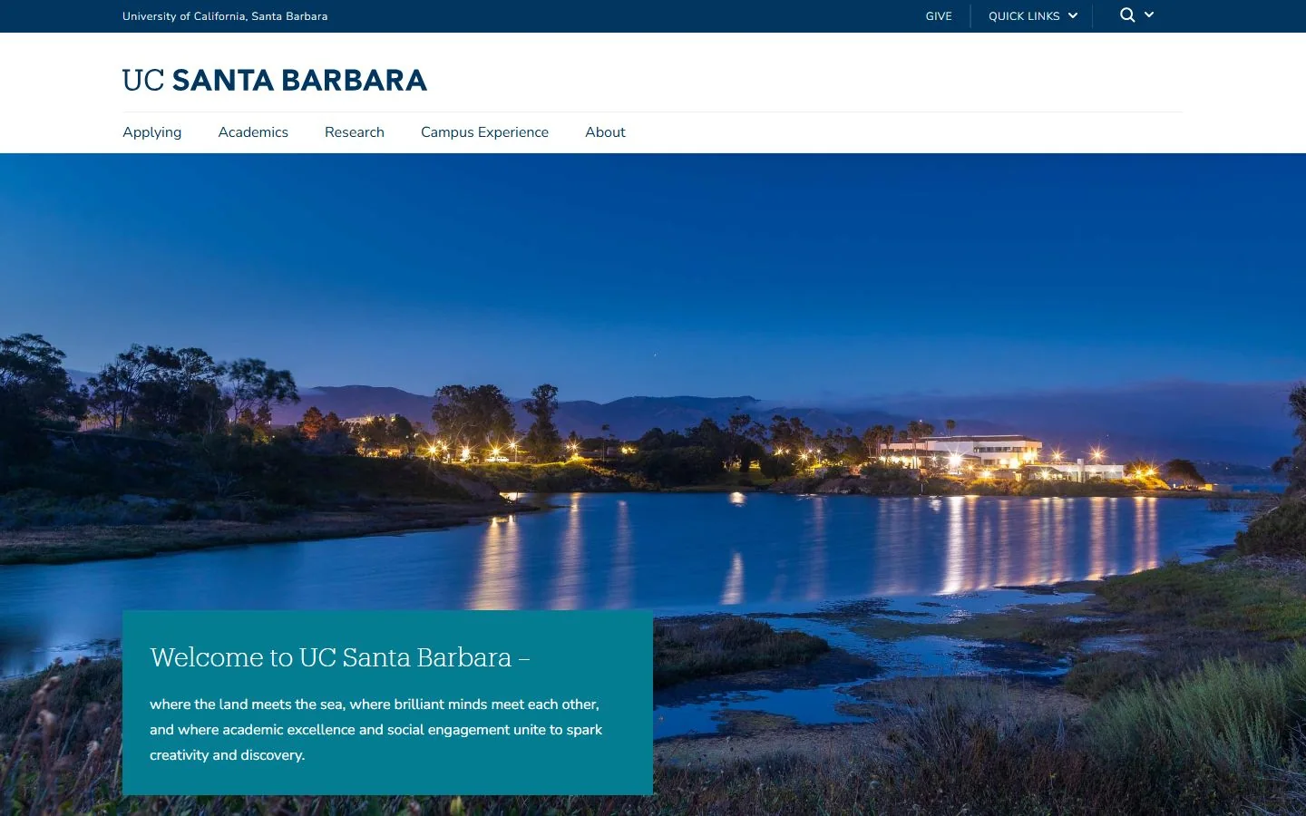 University of California, Santa Barbara · Official website