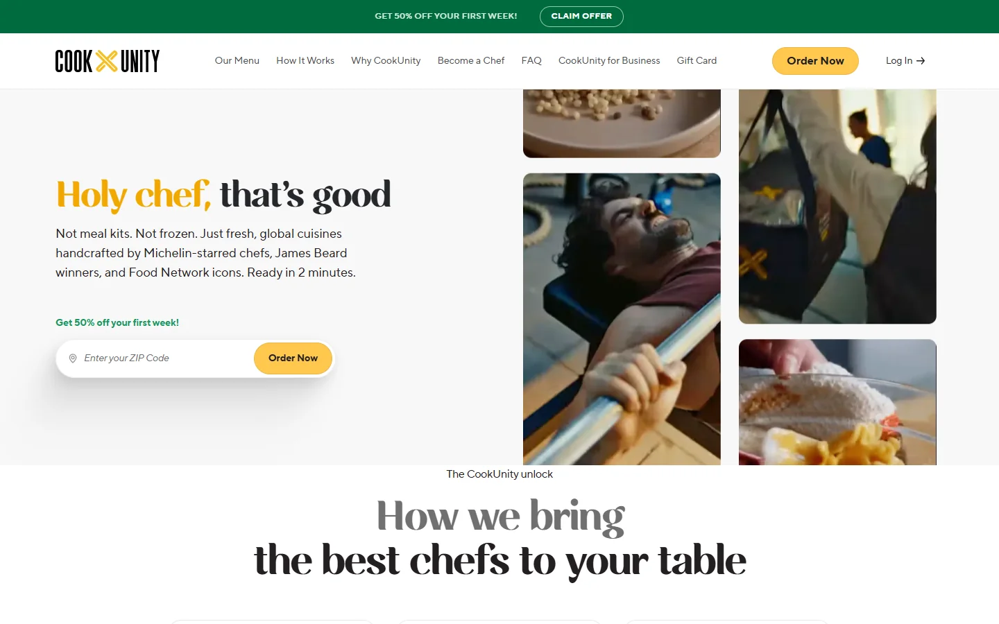 CookUnity · Website screenshot
