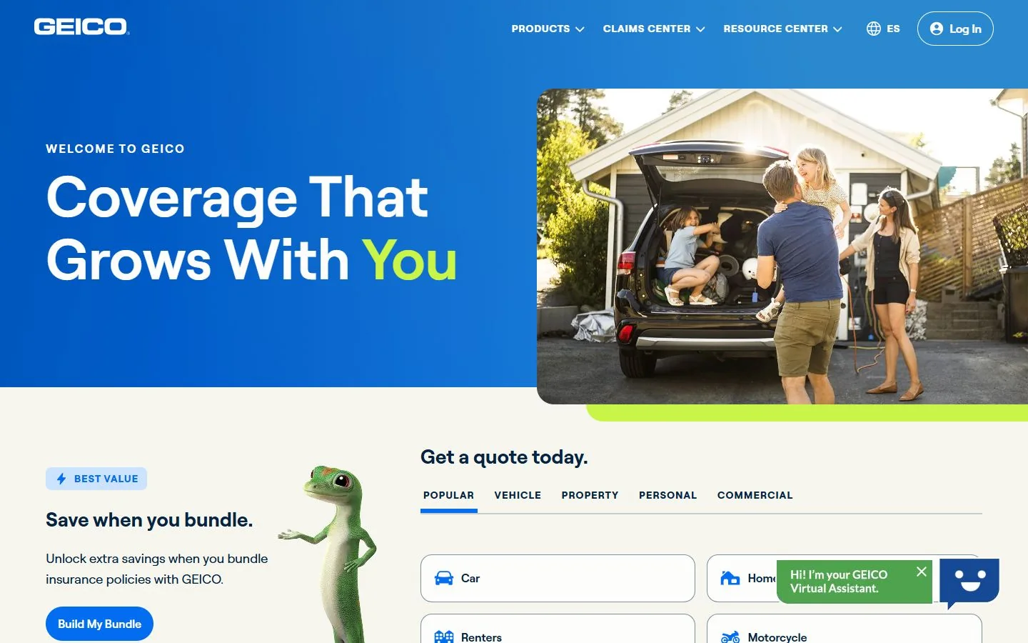 GEICO · Website screenshot