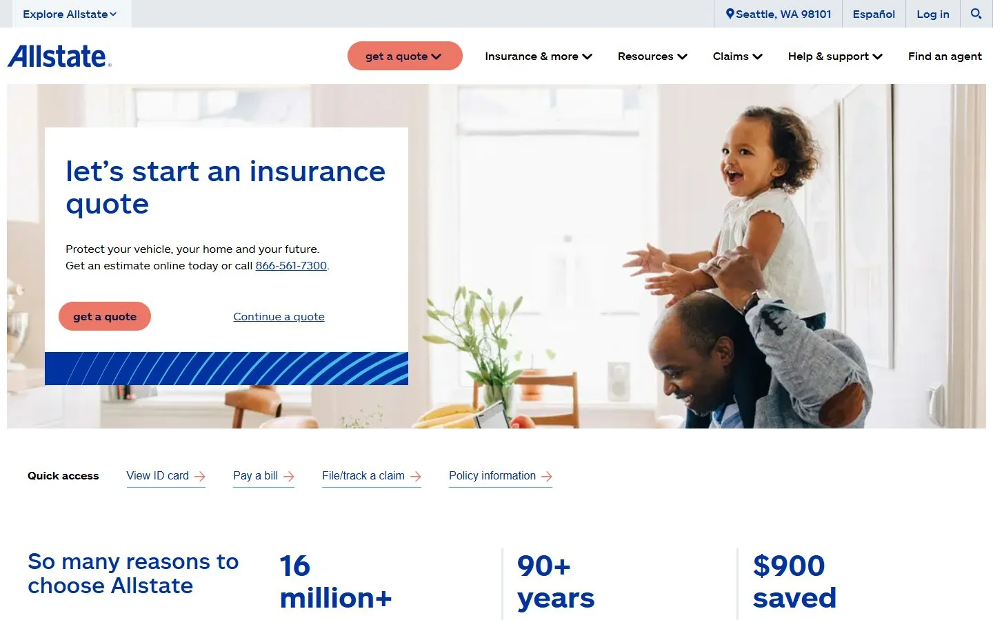 Allstate · Website screenshot