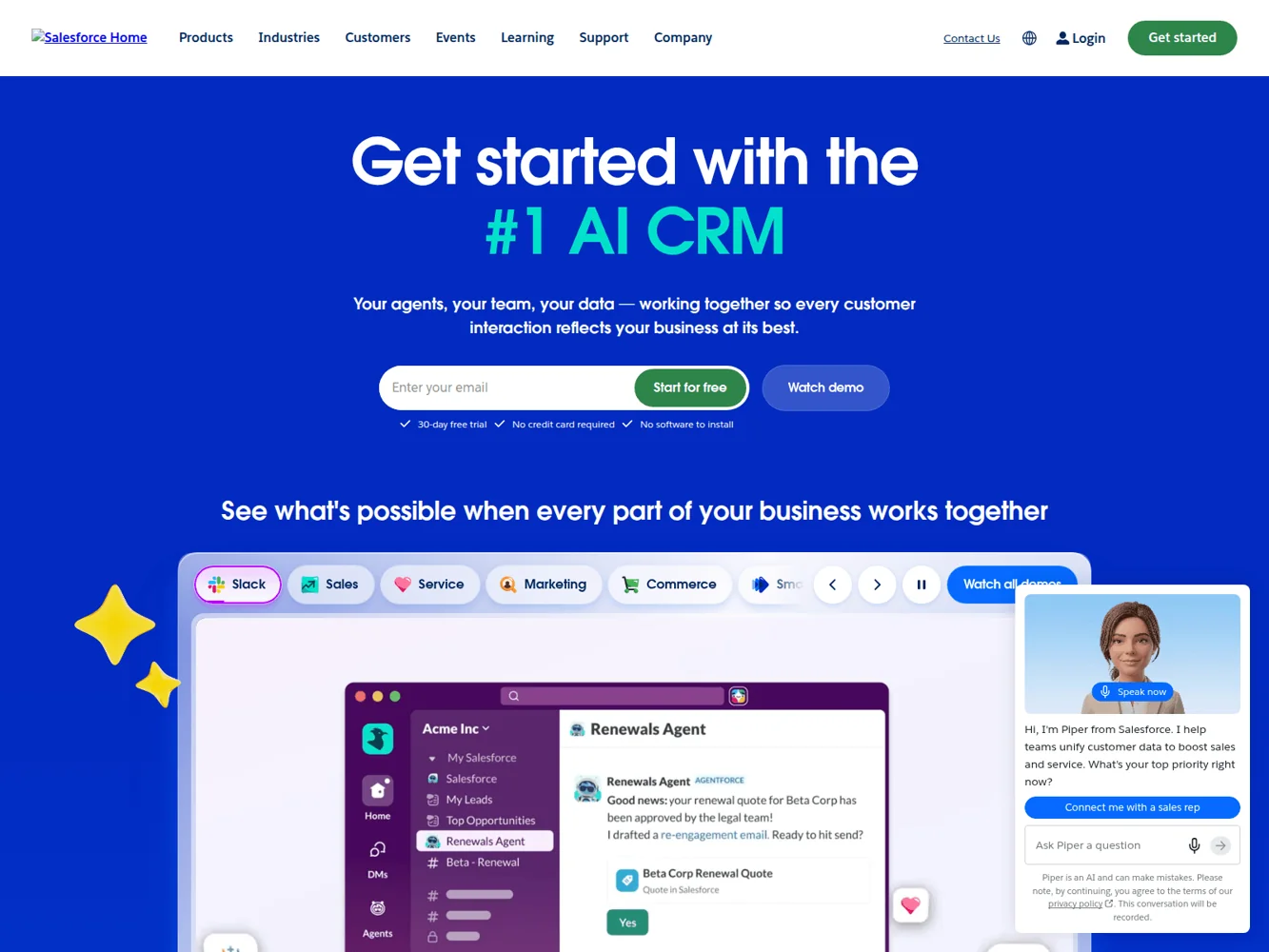 Salesforce · Website screenshot