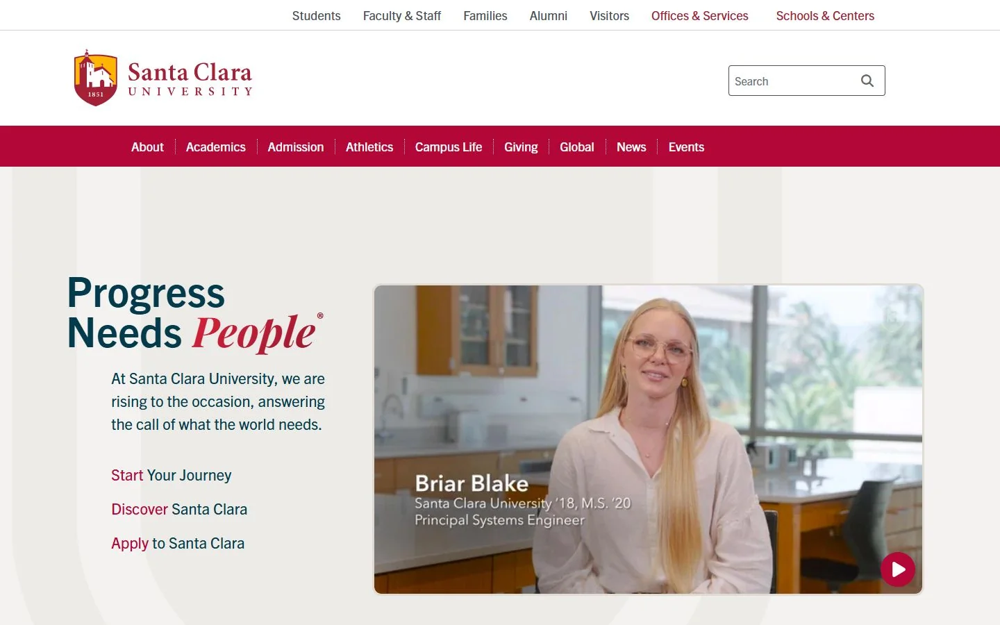 Santa Clara University · Official website