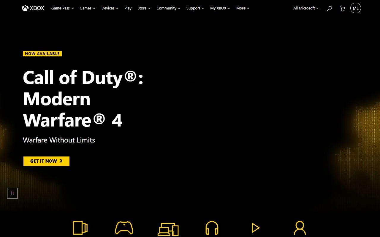Xbox UK — Official website screenshot