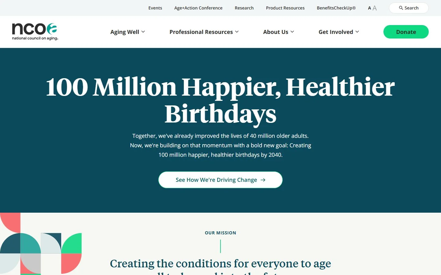 National Council on Aging · Website screenshot