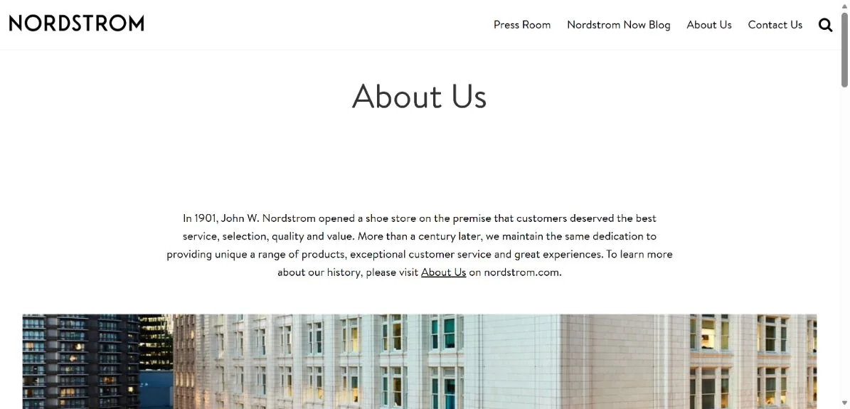 Nordstrom · Website screenshot