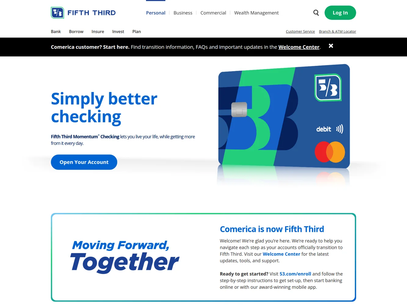 Fifth Third Bank · Website screenshot