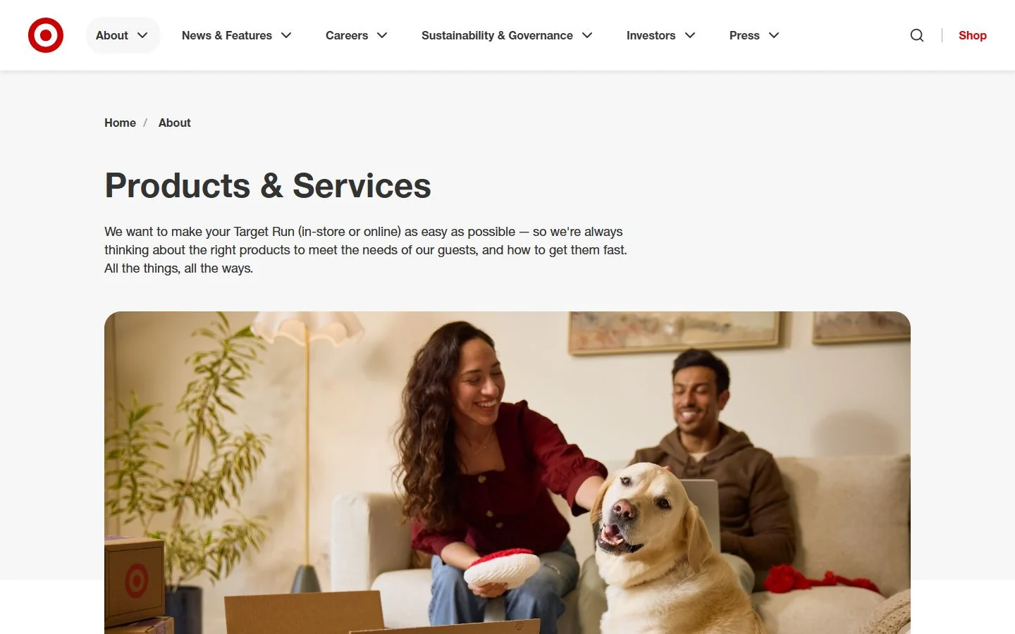 Target · Website screenshot