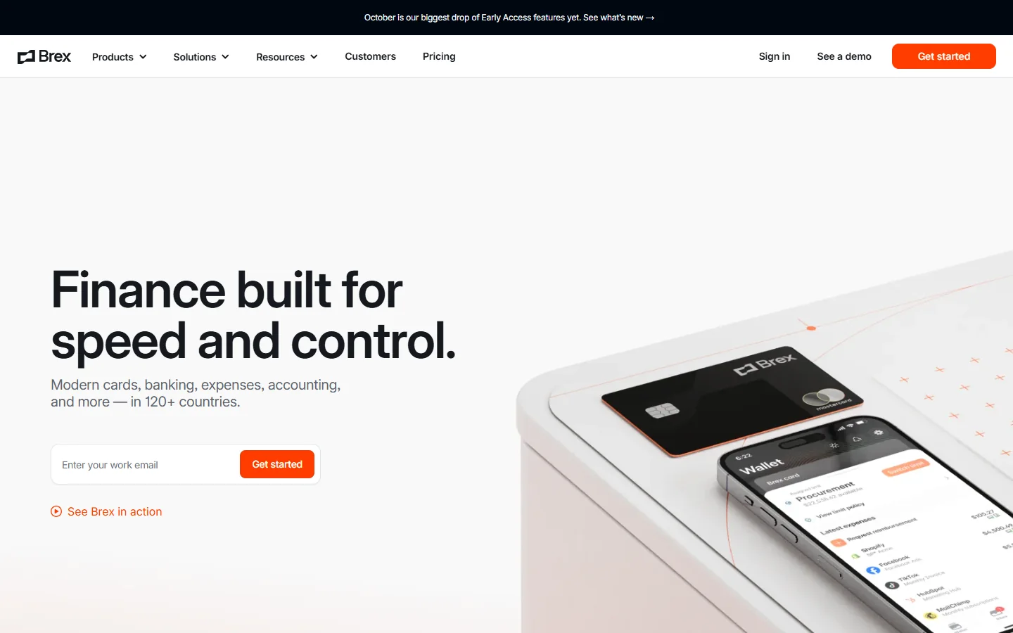 Brex · Website screenshot