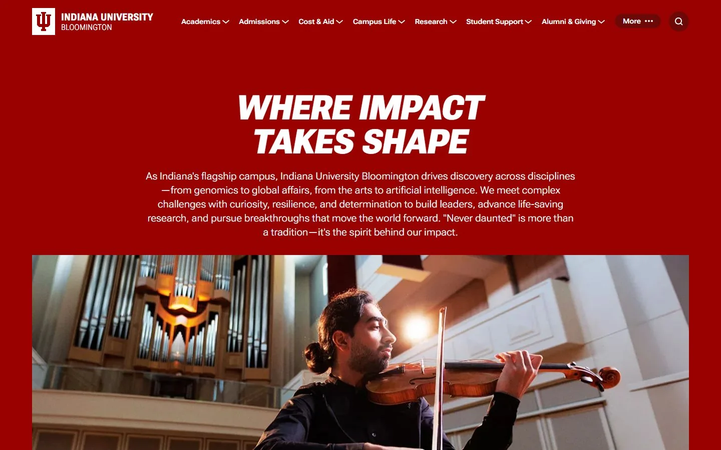 Indiana University-Bloomington · Official website