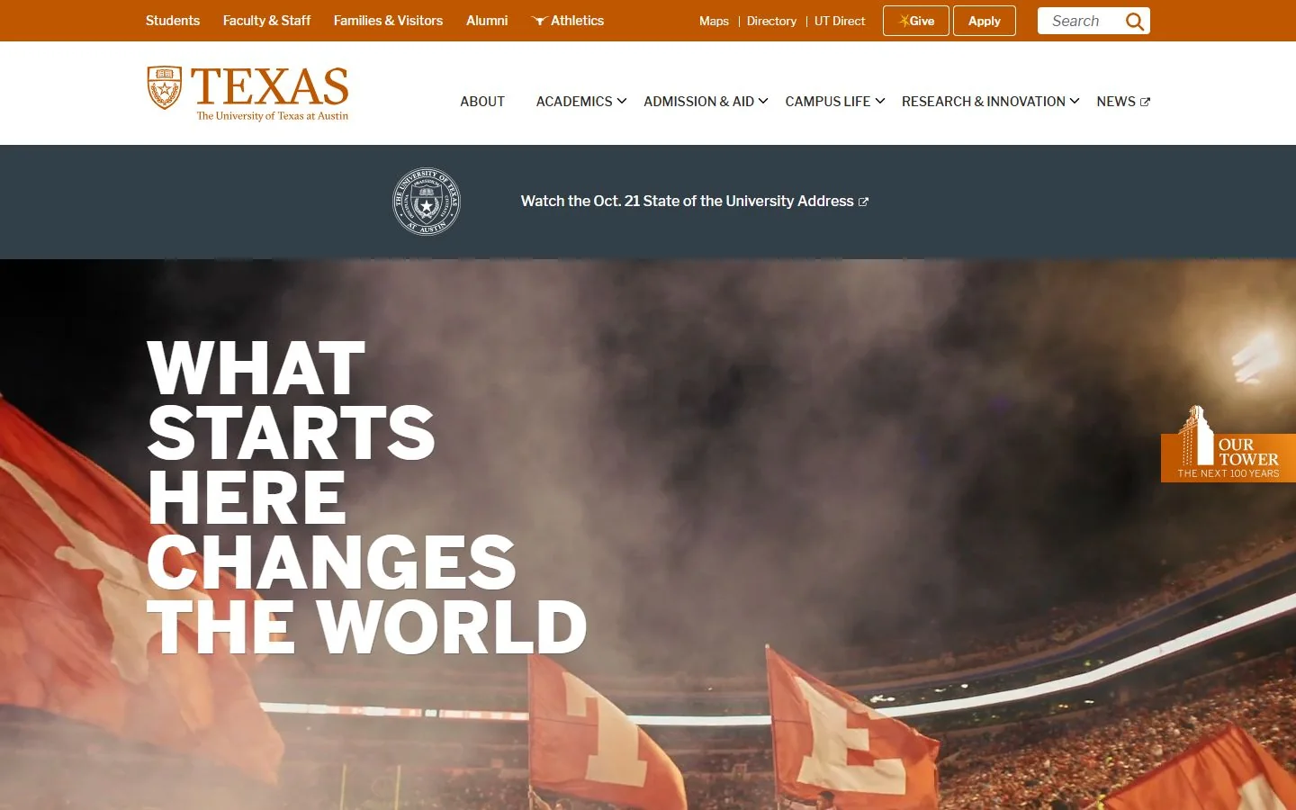 The University of Texas at Austin · Official website