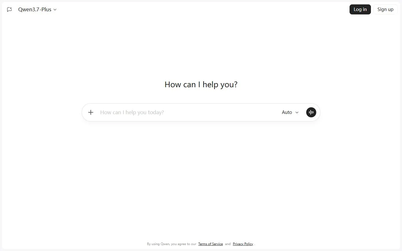 Qwen Chat · Website screenshot