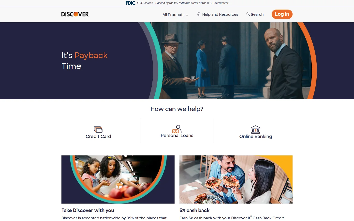 Discover · Website screenshot