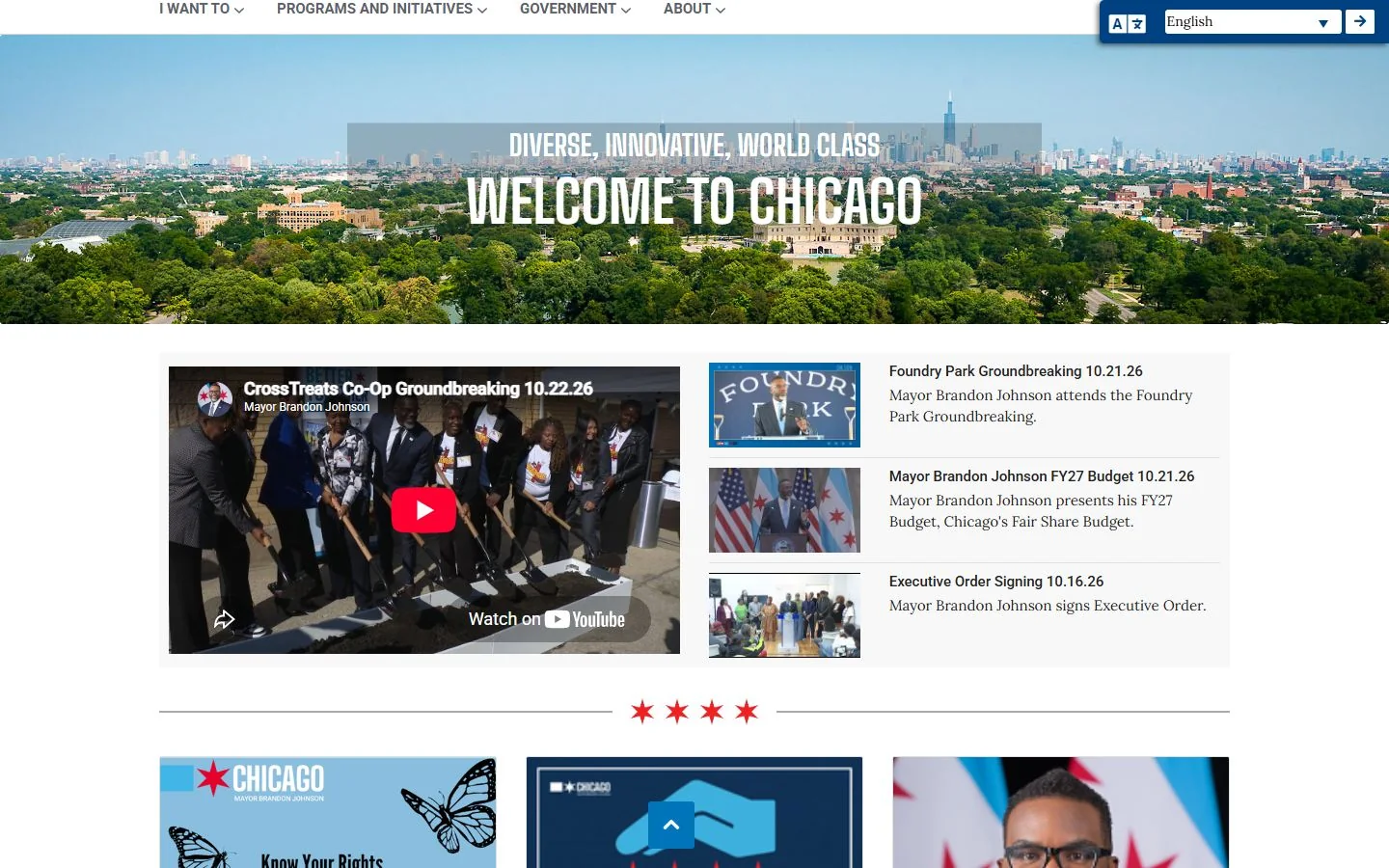 Chicago · Website screenshot