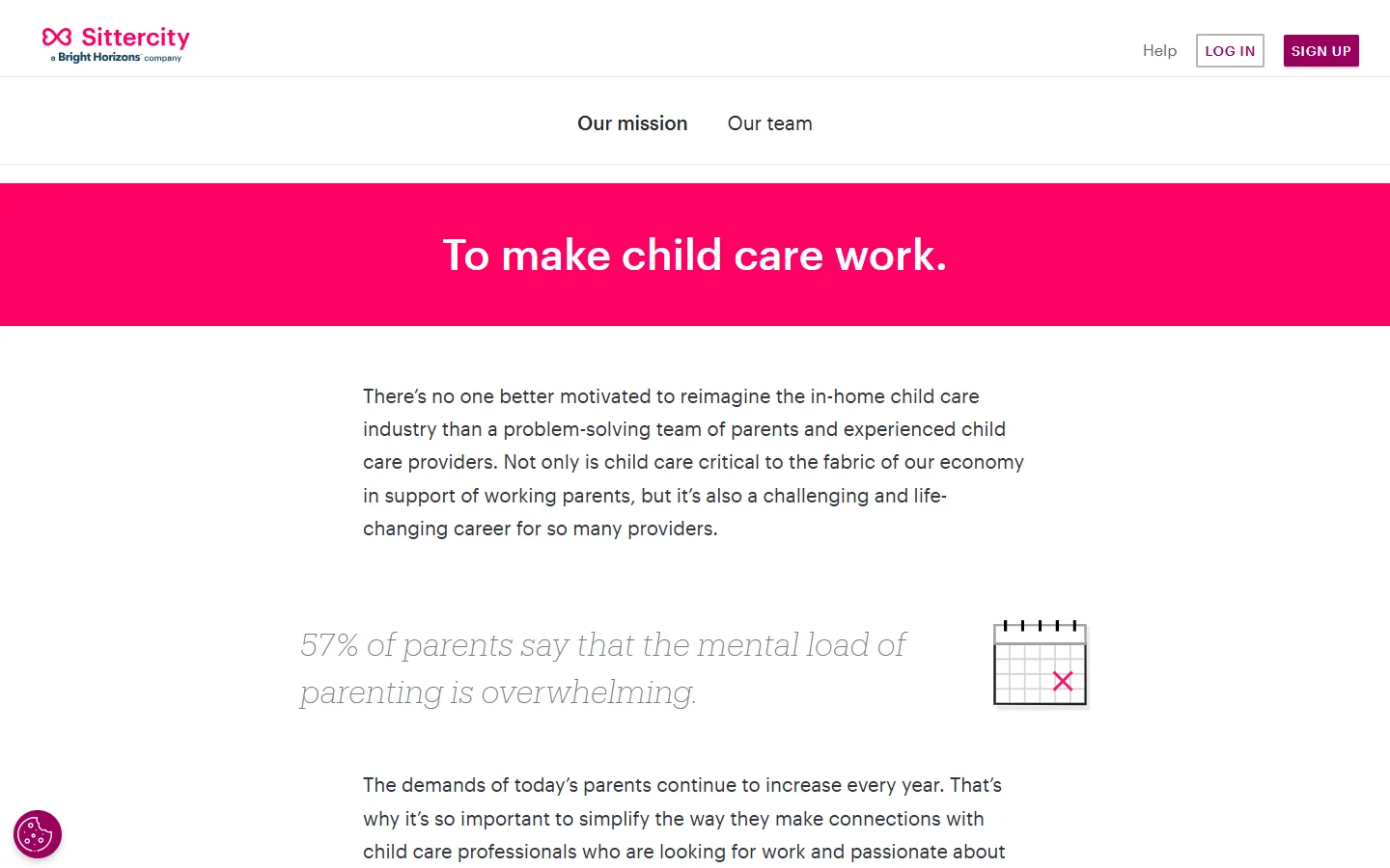 Sittercity · Website screenshot