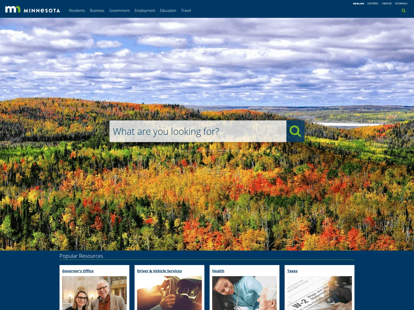 Minnesota · Website screenshot