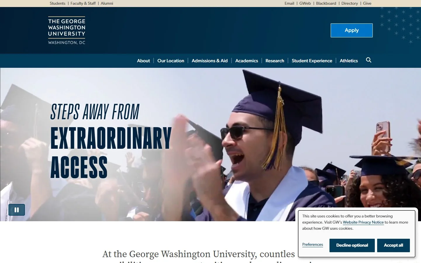 George Washington University · Official website
