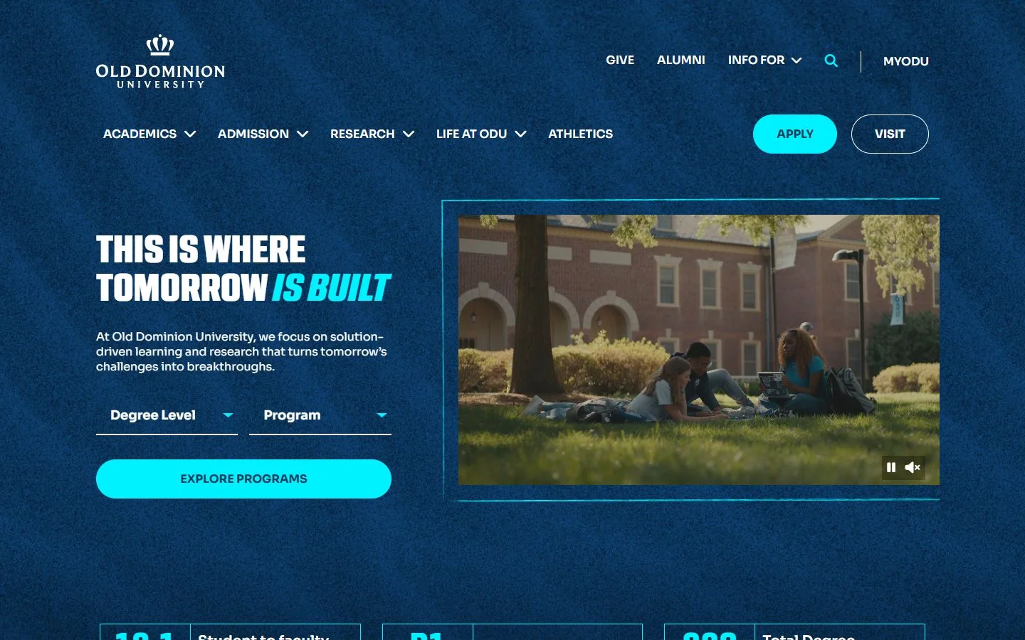 Old Dominion University · Official website