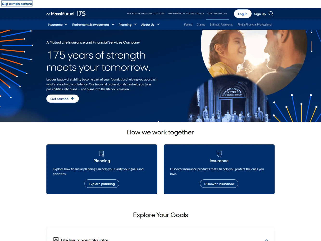 MassMutual · Website screenshot