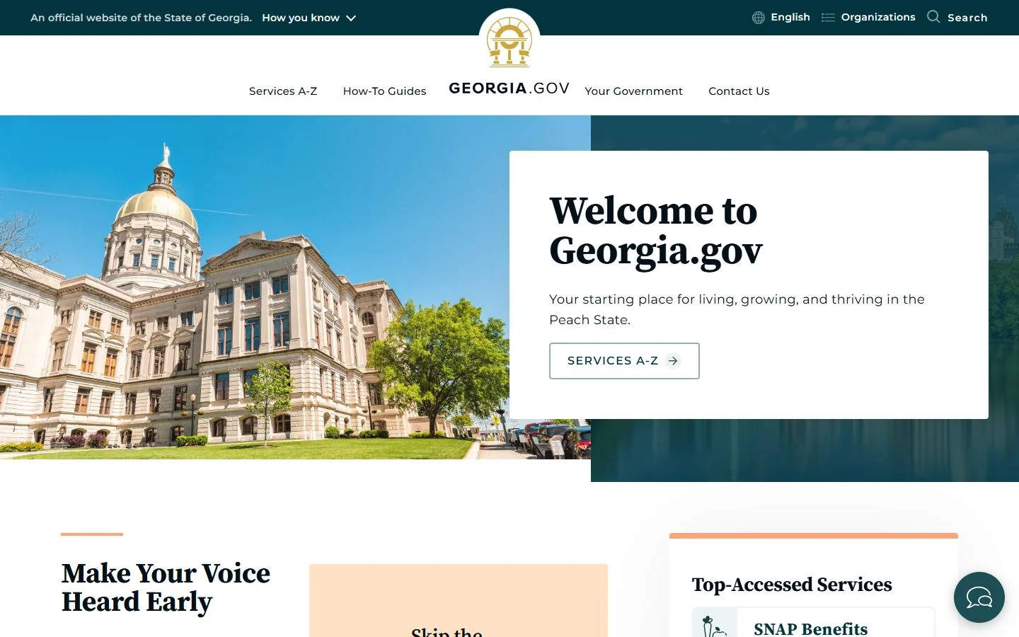 Georgia · Website screenshot