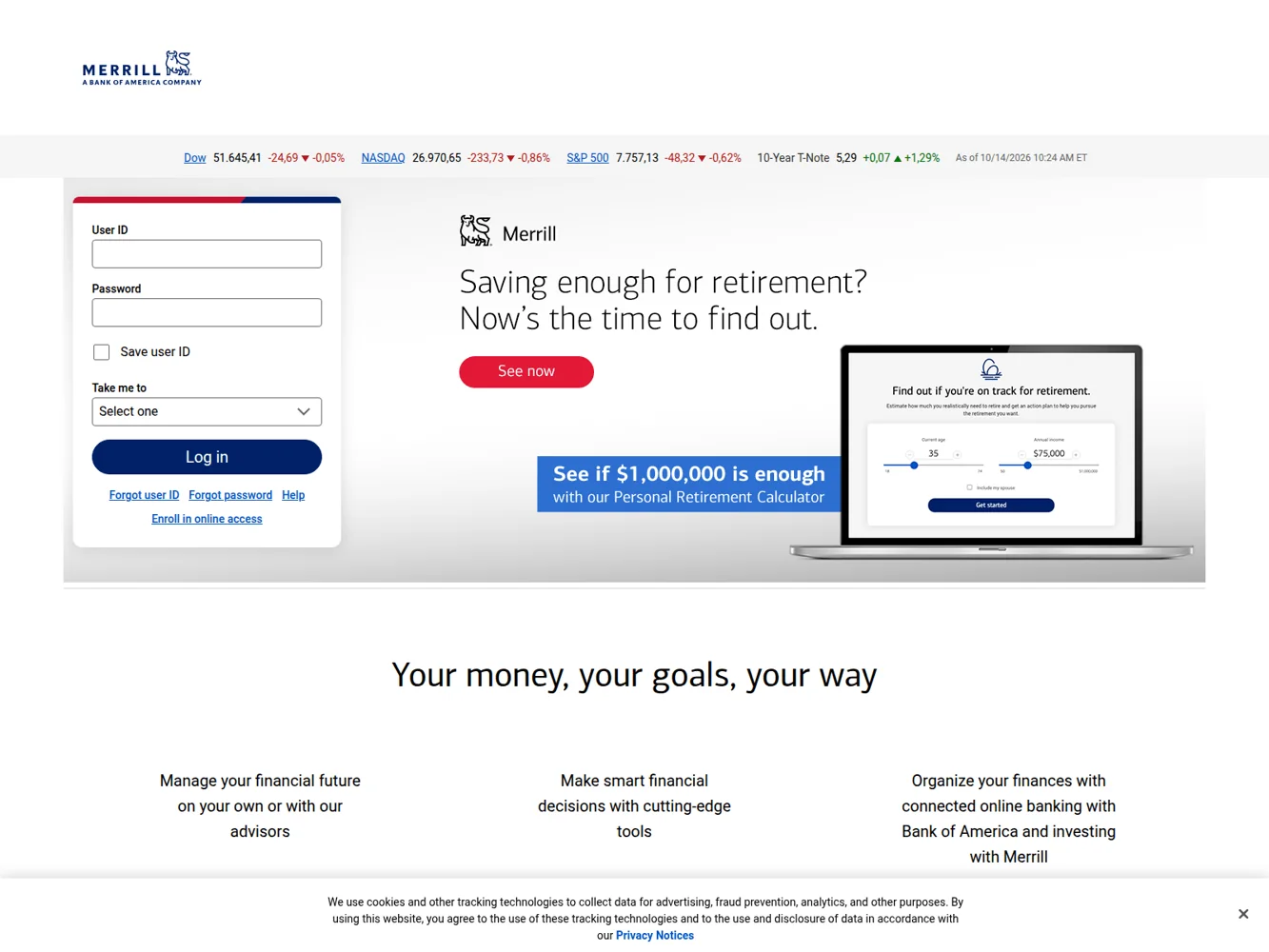 Merrill Edge · Website screenshot