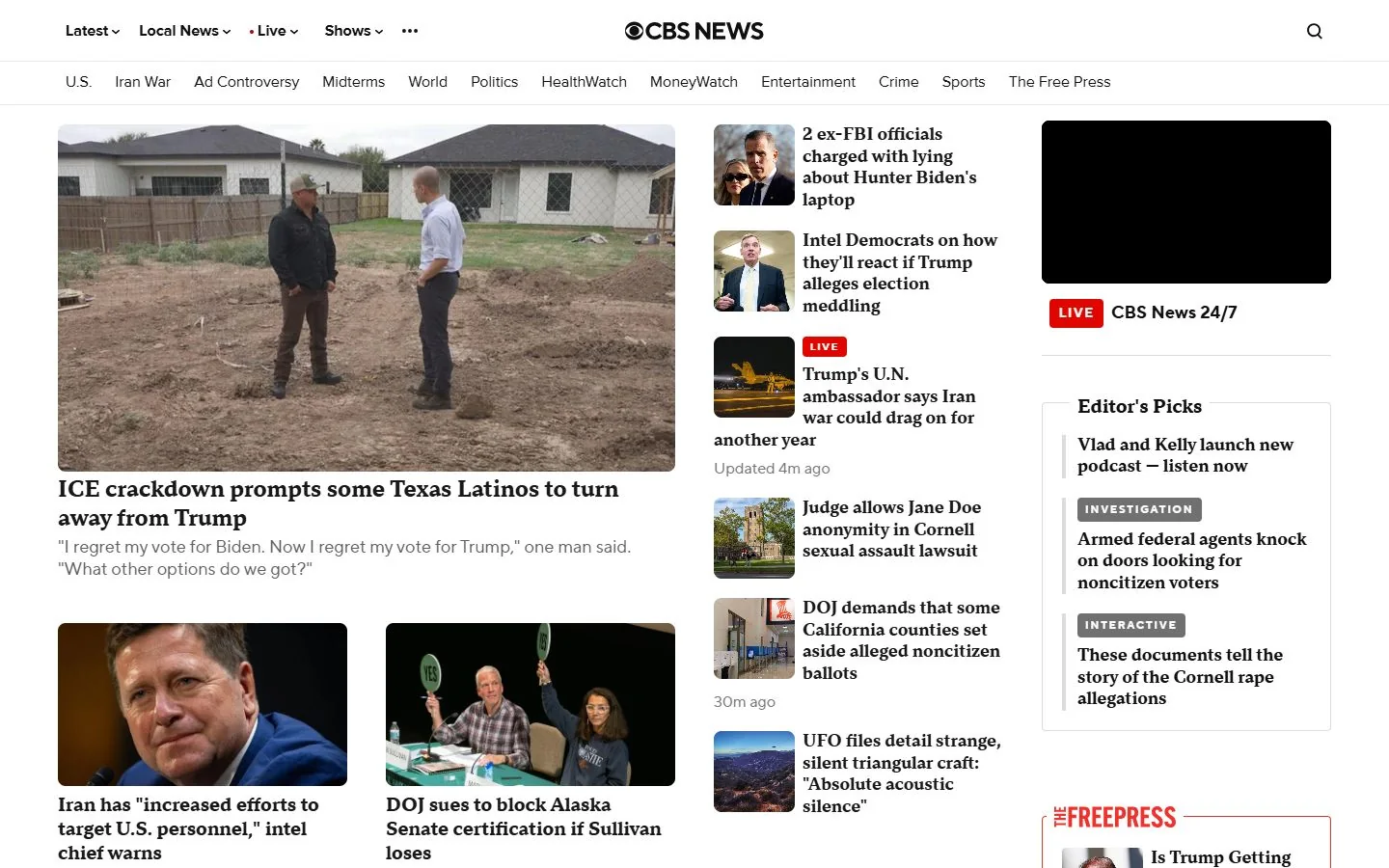 CBS News · Website screenshot