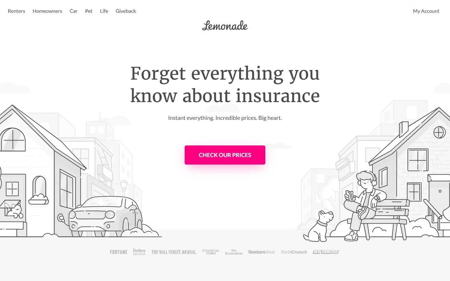 Lemonade · Website screenshot