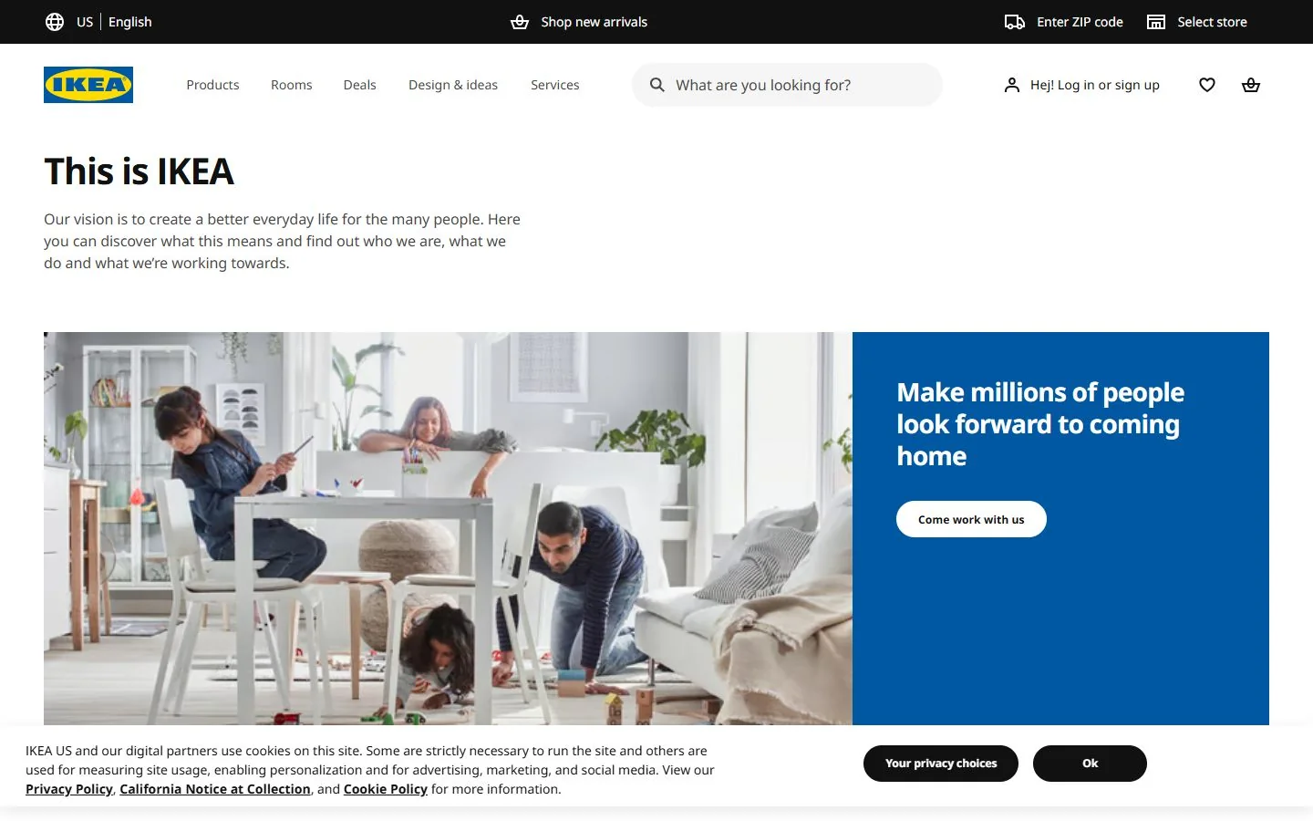 IKEA US · Website screenshot