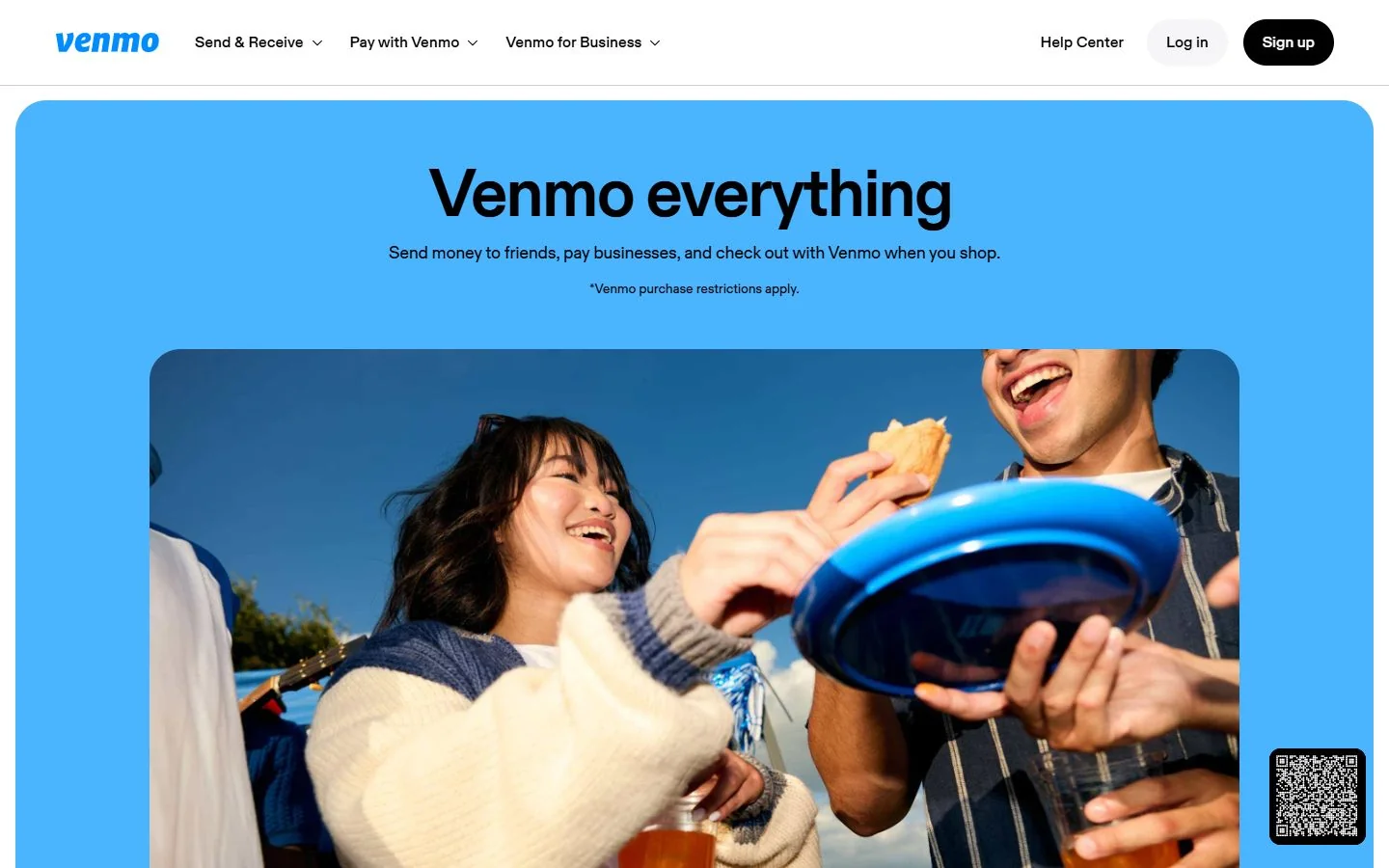Venmo · Website screenshot