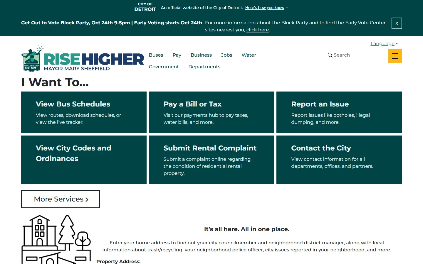 Detroit · Website screenshot