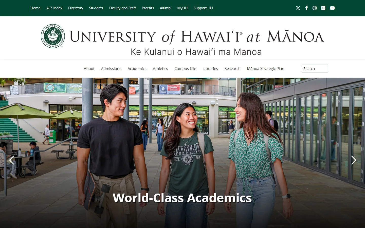University of Hawaii at Manoa · Official website