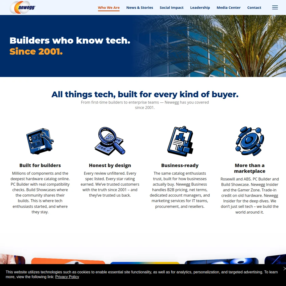 Newegg · Website screenshot