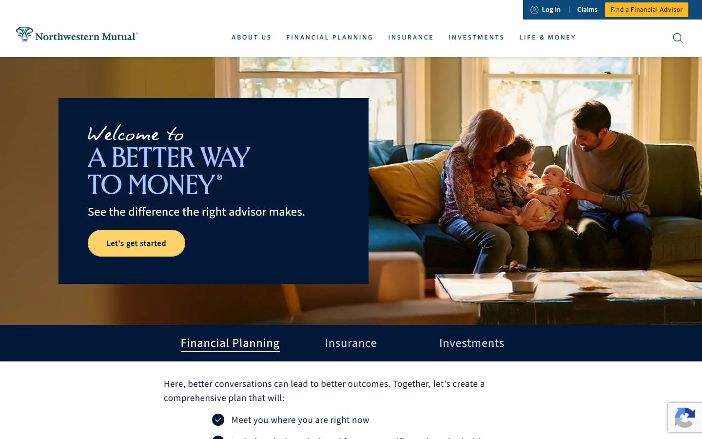 Northwestern Mutual · Website screenshot