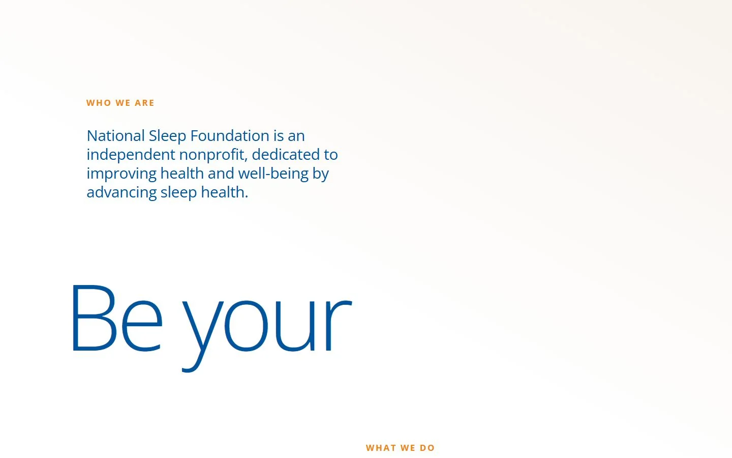 National Sleep Foundation · Website screenshot
