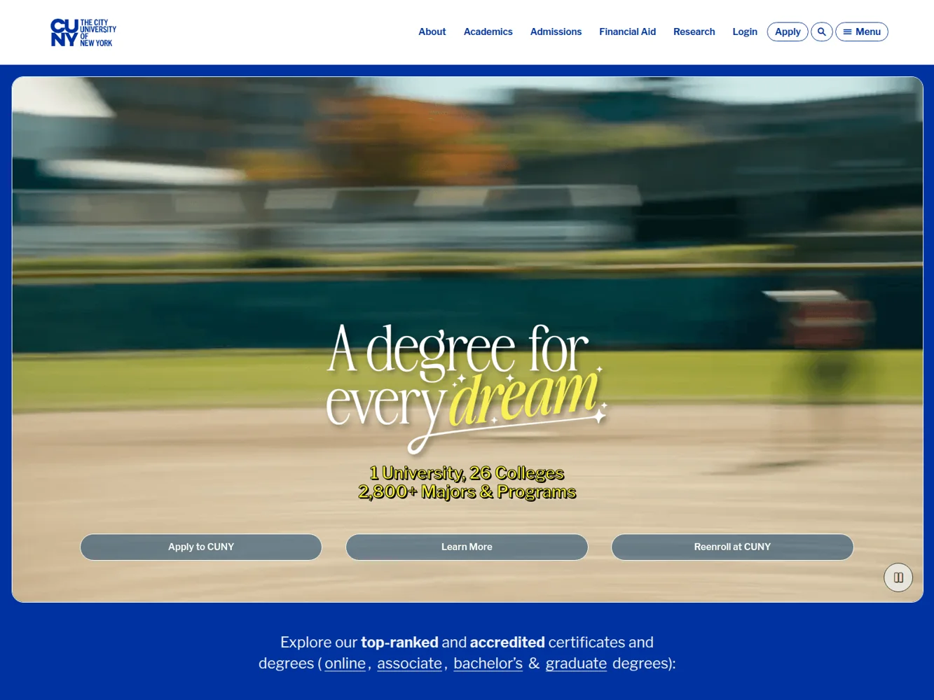 CUNY · Website screenshot