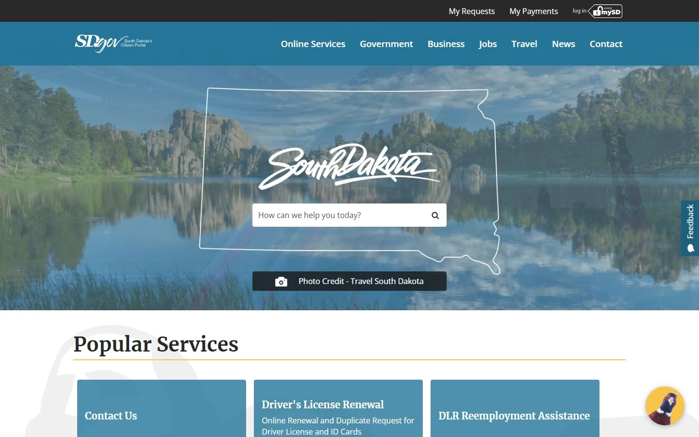 South Dakota · Website screenshot