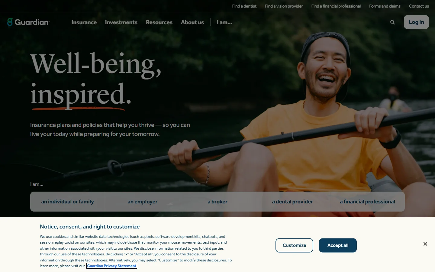 Guardian Life · Website screenshot