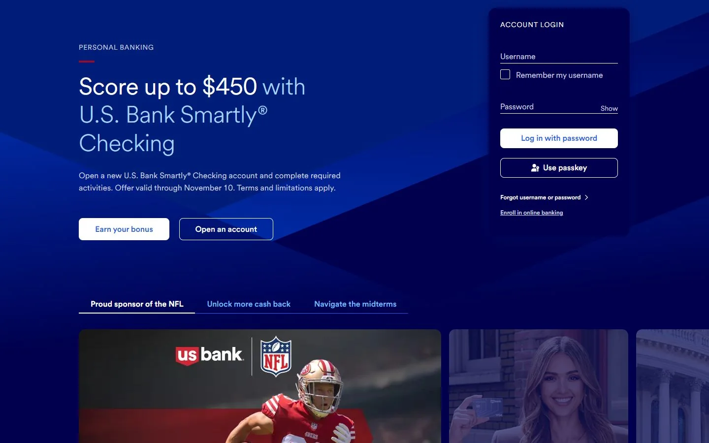 U.S. Bank · Website screenshot