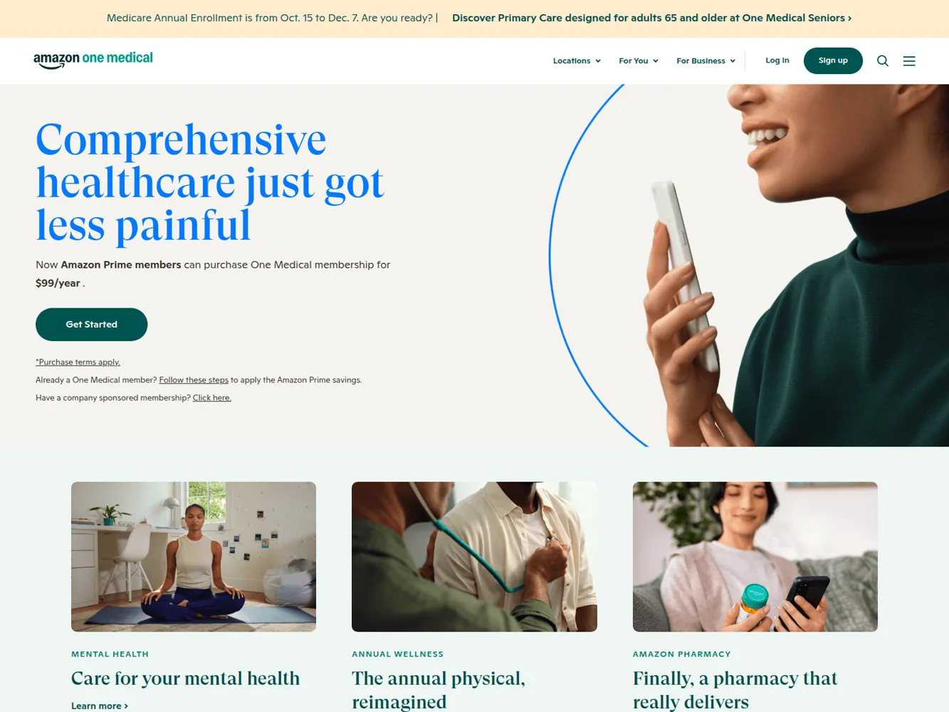 One Medical · Website screenshot