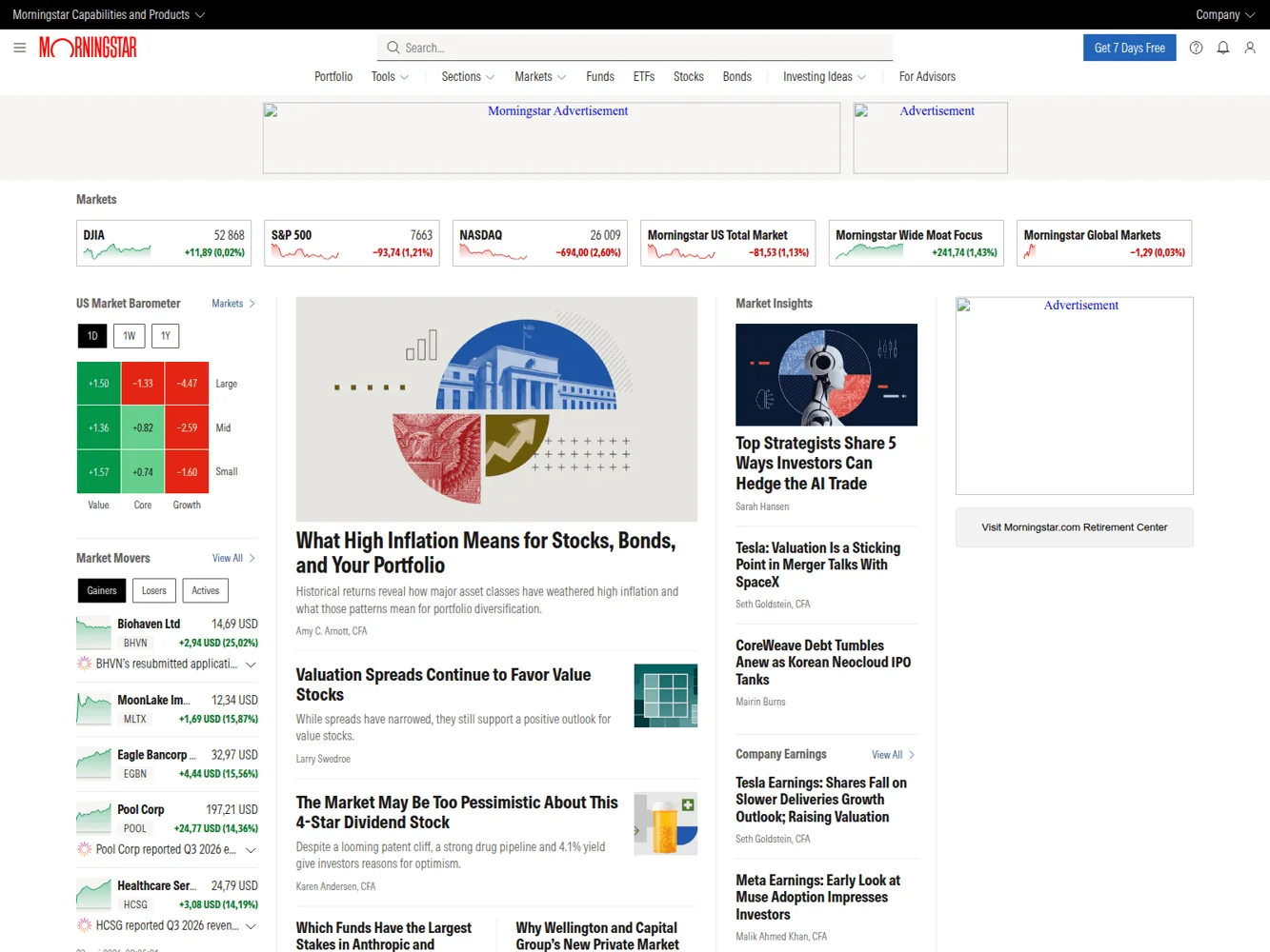 Morningstar · Website screenshot
