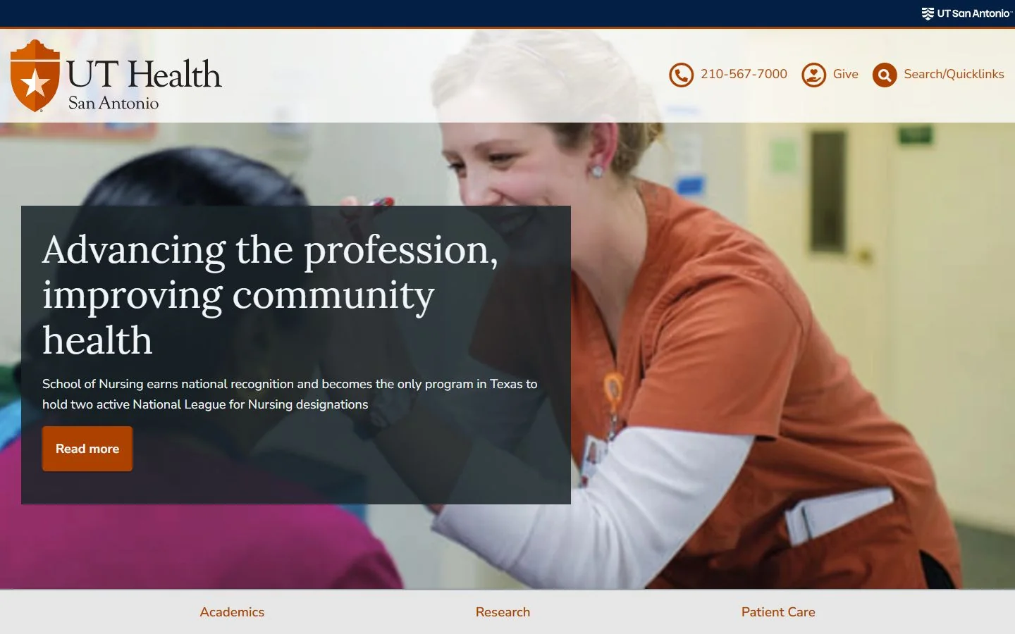 UT Health San Antonio · Official website