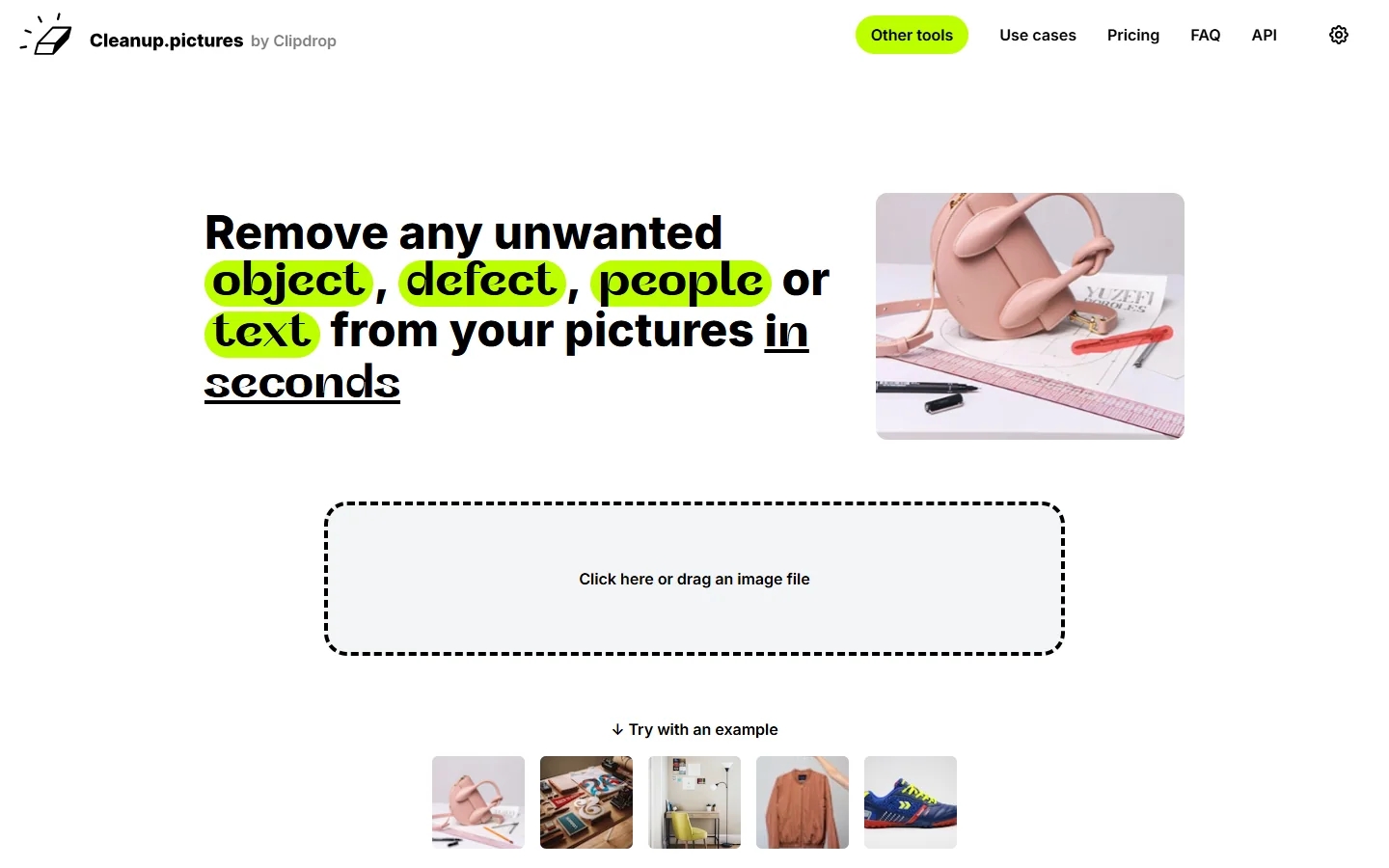 Cleanup.pictures · Website screenshot
