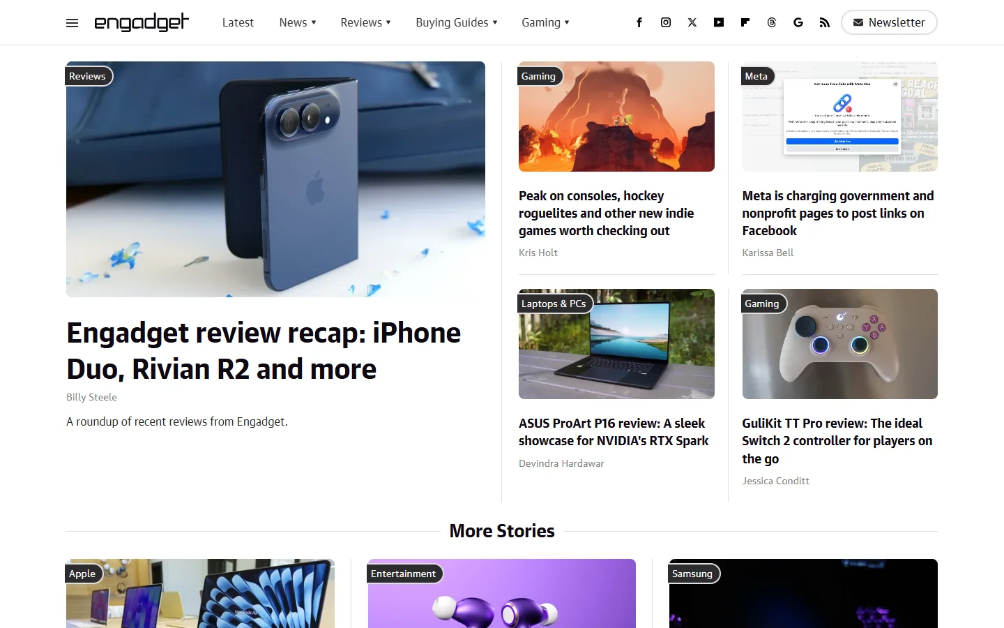 Engadget · Website screenshot